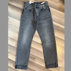 NWT Levi's 501 black wash denim jeans